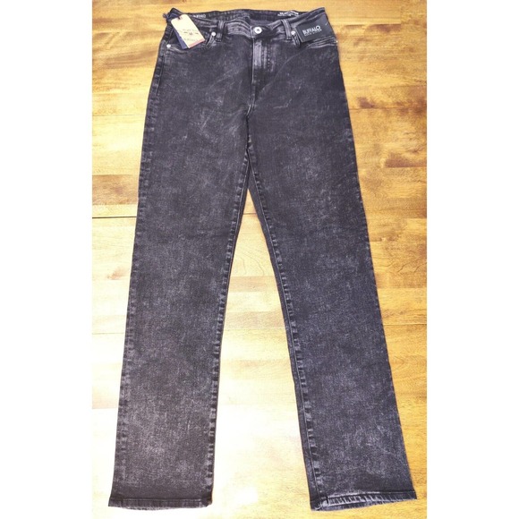 Buffalo David Bitton | Black Jayden High-Rise Straight-Cut Jeans - Women Size 29 - Picture 4 of 10